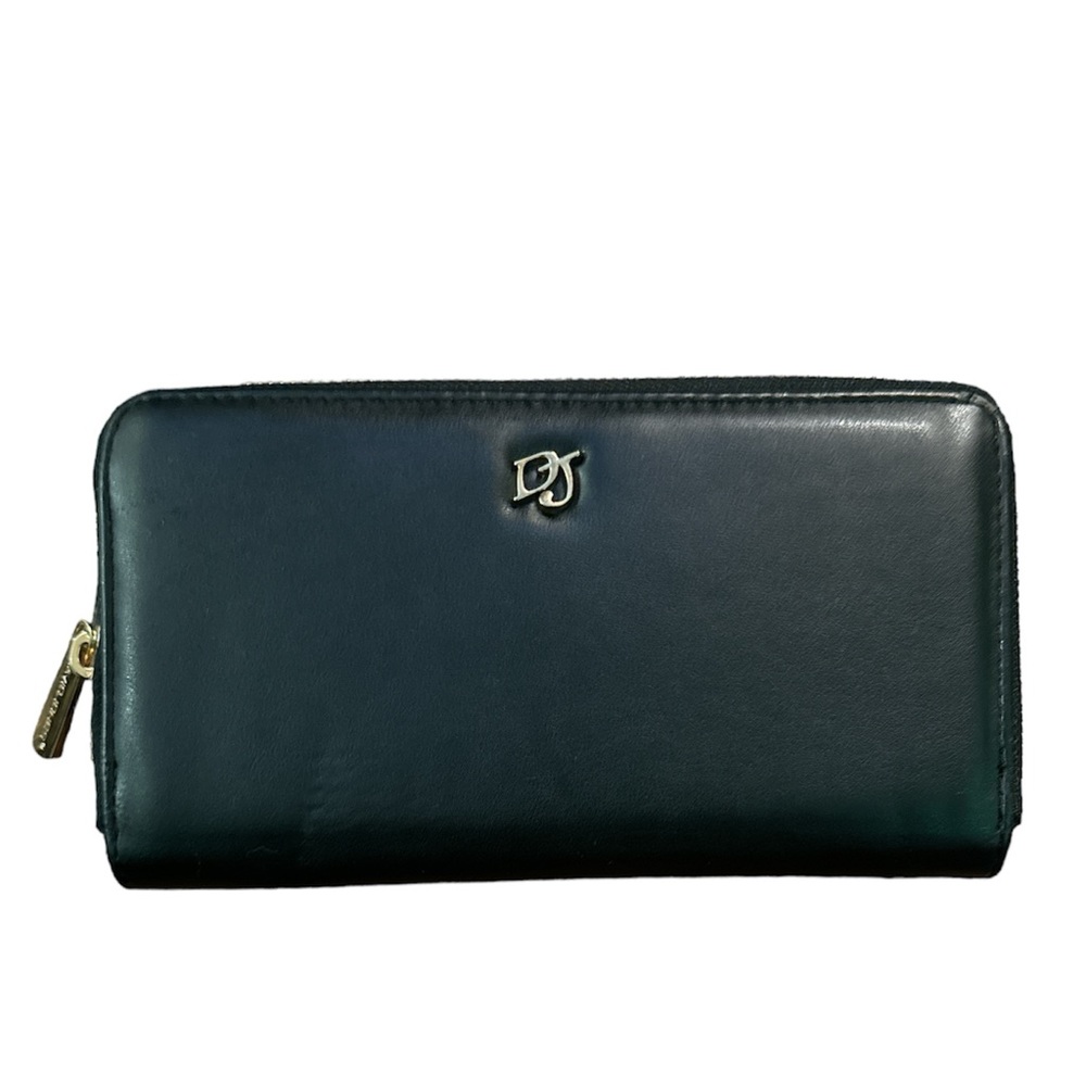 NEW! David Jones Black Zipper Wallet Large
